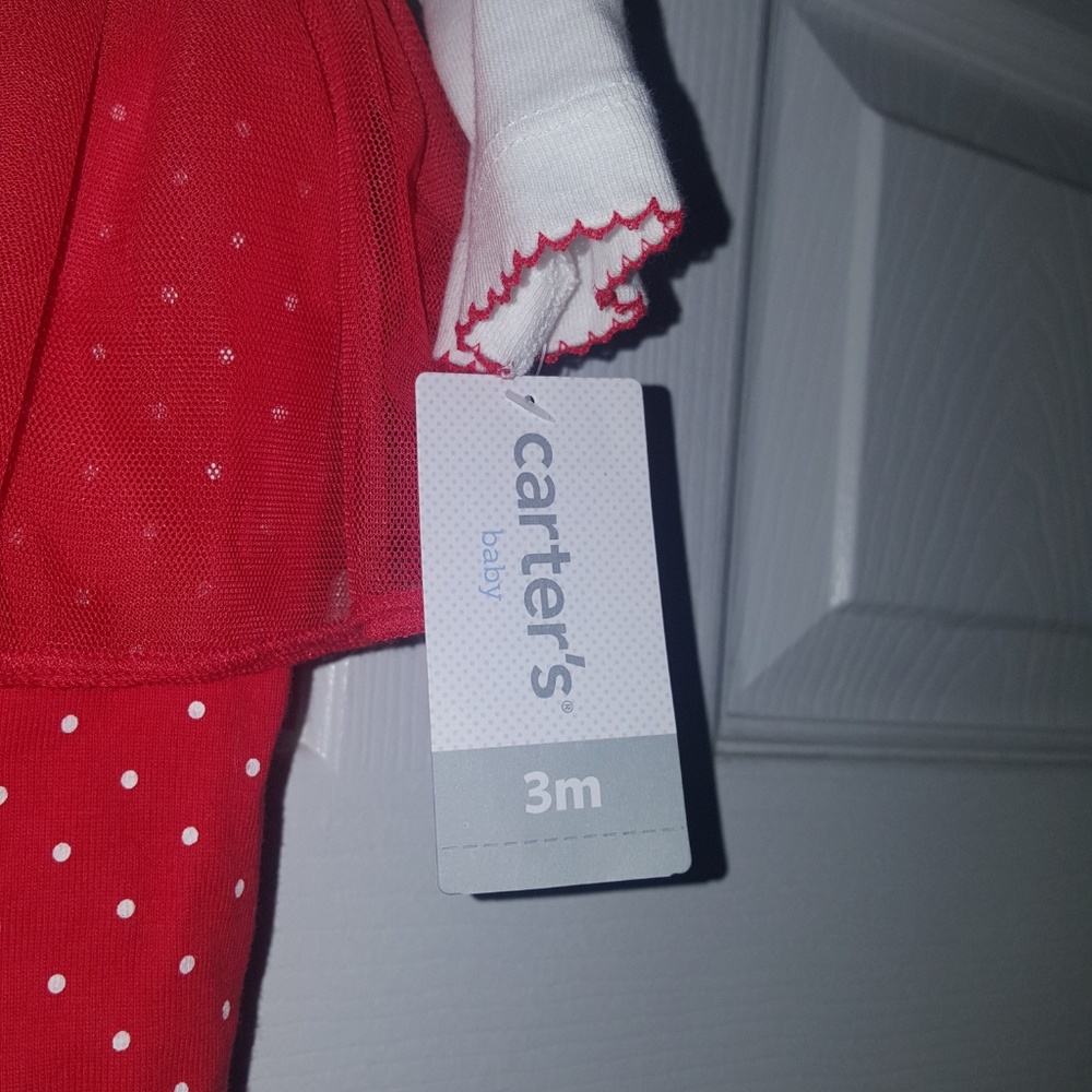 Carters Christmas‎ baby tutu holiday 1 piece - Picture 3 of 6